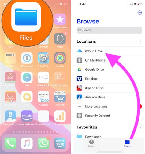 Enabledisable Access Of Icloud Drive Files On Iphone Ipad Files App