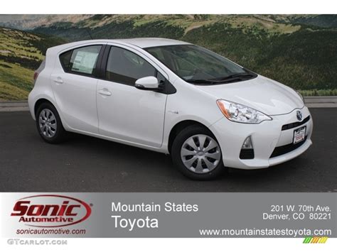 Shown in velour fabric on sample seats. 2012 Moonglow Toyota Prius c Hybrid Two #64352612 | GTCarLot.com - Car Color Galleries