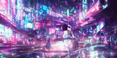 Neon Anime Girl Wallpaper By Jchappers On Deviantart