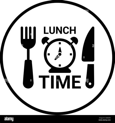 hour lunch time icon well organized simple vector illustration stock vector image and art alamy