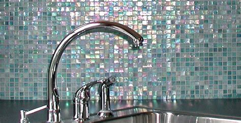 Iridescent Mosaic Tiles For Kitchen Backsplash Or Bathroom Glass