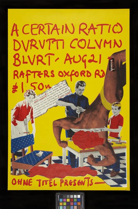 Acr Durutti Column Blurt Rafters Concert Poster Poster To
