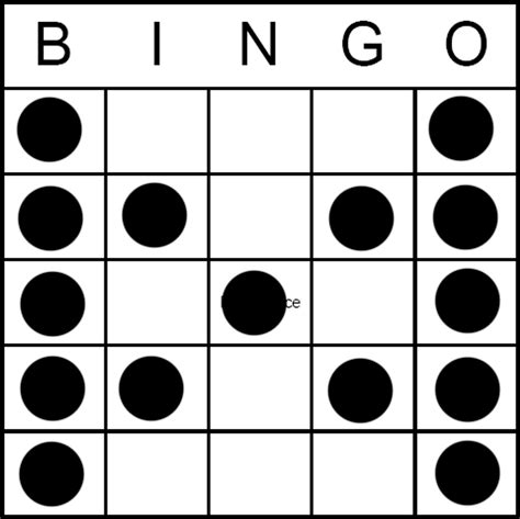 Bingo Game Pattern Butterfly