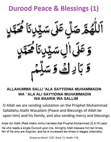 Durood Peace And Blessings 1 Duas Revival Mercy Of Allah