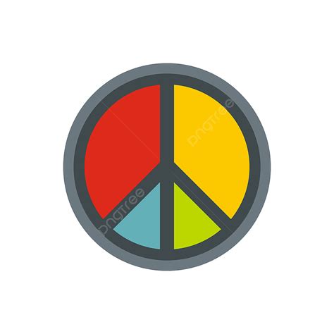 Peace Symbol Clipart Transparent PNG Hd Peace Symbol Icon Flat Style Style Icons Symbol Icons