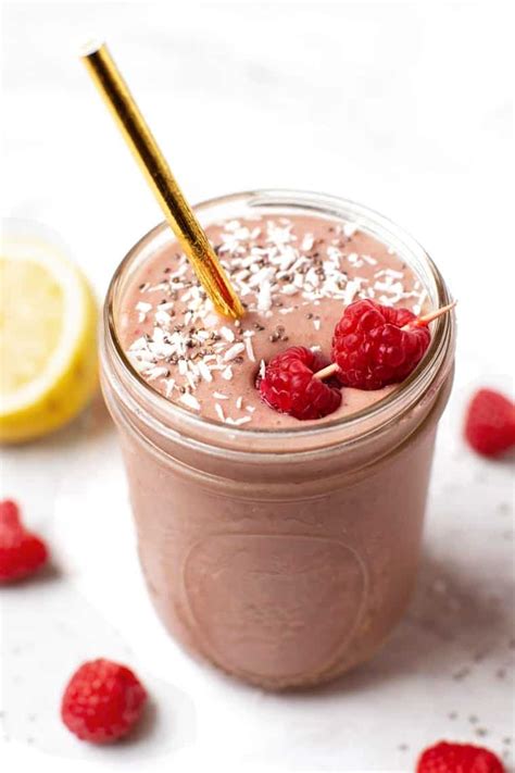 Healthy Rasberry Smoothie Recipe Low Sugar Vegan