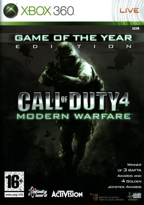 Call Of Duty 4 Modern Warfare Game Of The Year Edition 2008 Xbox 360 Box Cover Art