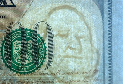 The Watermark Of The New American 100 Dollar Bill The
