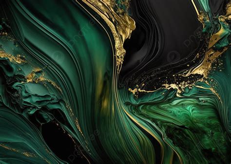 зеленый и золотой мрамор абстрактный фон золото акварель ткань фон