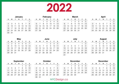Printable Calendar 2022 2022 Calendar Templates And Images Are You