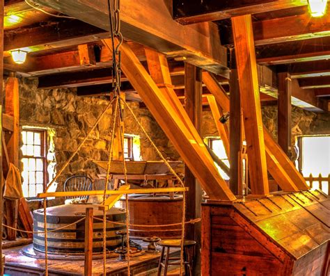 This Is A Three Shot Hdr Exposure From Inside The Gristmill At The