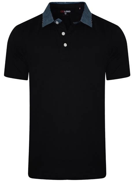 Rosegal provides the unique collar black shirt for curves, so no worry on sizes. Buy T-shirts Online | Nologo Black Polo T-shirt With Denim ...