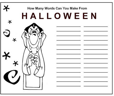 Halloween Word Game