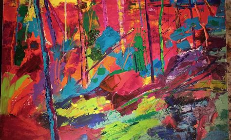Abstractedforest Painting By Adele Steinberg Fine Art America
