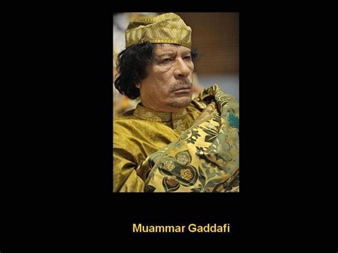 Muammar Gaddafi Before And After