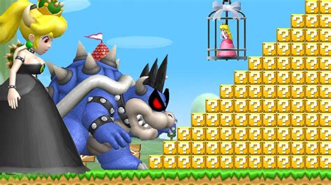 Can Dark Bowser And Bowsette Climb Up 999 Item Boxes In New Super Mario Bros Wii Youtube