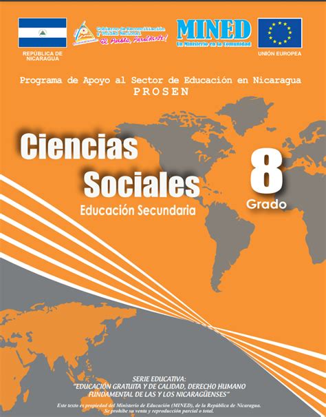Libro De Estudios Ciencias Sociales 8 Grado Nicaragua Nicaragua Educa