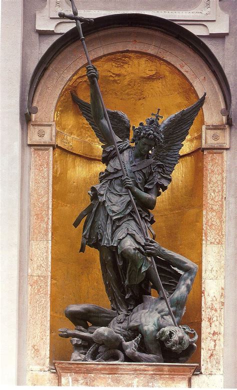 Statuemania The Archangel Michael Vanquishing Luzifer By Hubert