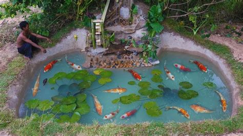 Here is a good informative list of things you should know if you are going to build your own water feature or koi pond.are they insureddo they understand. Building a beautiful Concrete Sealed Stone Koi Fish Pond ...