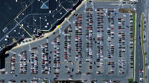 Busy Parking Lot Aerial Time Lapse Youtube