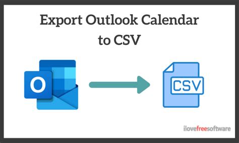 How To Export Outlook Calendar To Csv On Windows