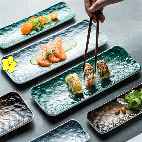 Japanese Creative Sushi Plate Rectangular Plate Cjdropshipping