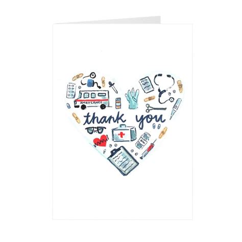 Medical Thank You Card Cards Thank You Cards Card Design