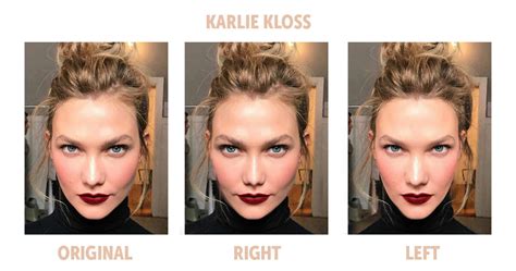 Side By Side Comparison Models With The Most Symmetrical Faces