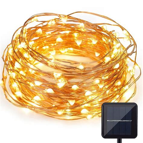 Corelife Outdoor Solar Fairy Lights 66 Ft 200 Warm White Led String
