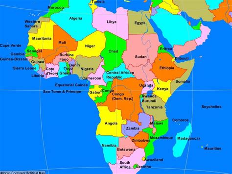 Mapa De África Con División Política Y Nombres Guía Completa