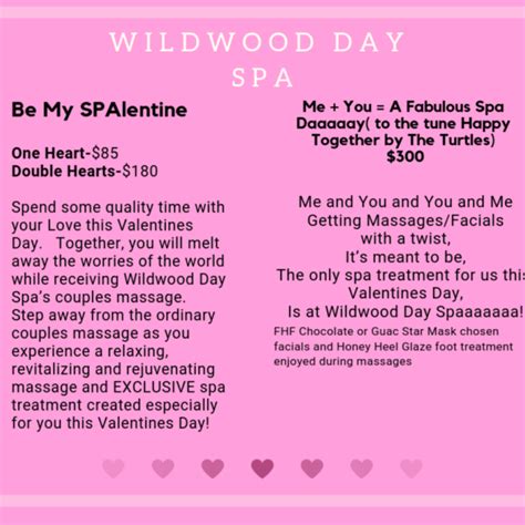 Valentines Day Specials Archives Wildwood Day Spa