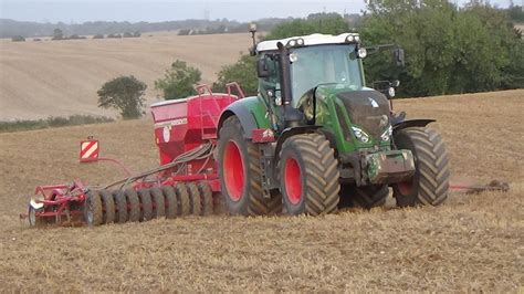 Evening Seed Drilling Osr With Fendt 828 And Horsch Drill Youtube