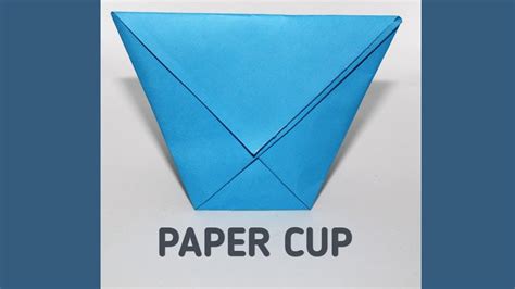 How To Make A Paper Cup Origami Easy Tutorial Youtube