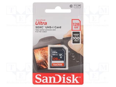 Sdsdunr 128g Gn3in Sandisk メモリーカード Ultra Sdxc R 100mbs Class 10 Uhs U1 128gb Tme