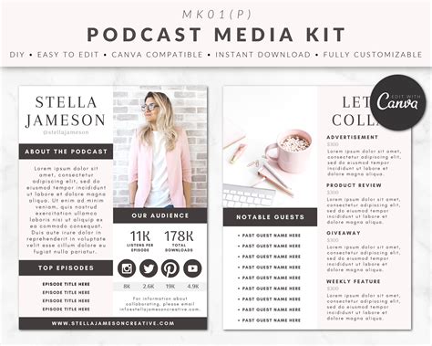 Podcast Media Kit Template