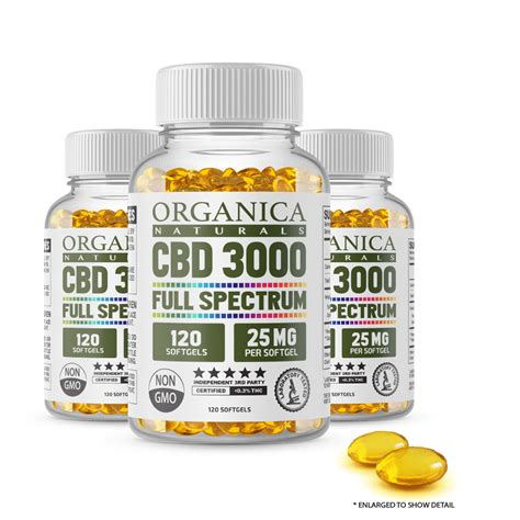 3000 Mg Full Spectrum Cbd Softgel Capsules Lab Tested Clinically Proven
