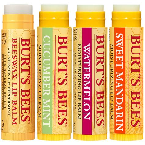 Burts Bees 100 Natural Moisturizing Lip Balm Freshly Picked Beeswax