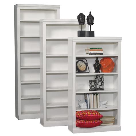 84 Inch White Contemporary Bookcase Everything Home Shop One Stop