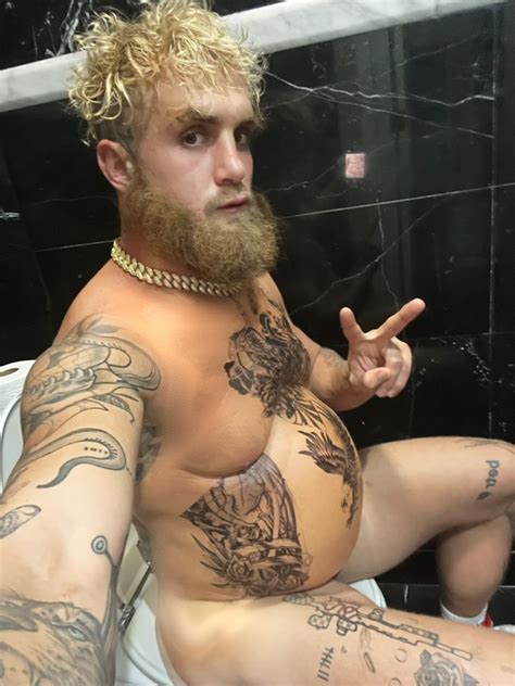 Jake Paul Poses Naked On Toilet And Shows Off Huge Stomach Ahead Of