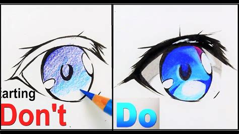 Here's an eye that is commonly used for little girls in anime. DON't VS DO :How To Draw Anime Eyes | Drawing Tutorial ...