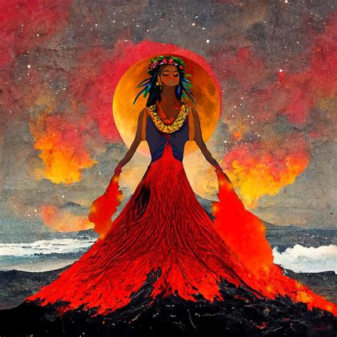 Pele Hawaiian Goddess Of Fire Digital Art By Kedoki Fine Art America