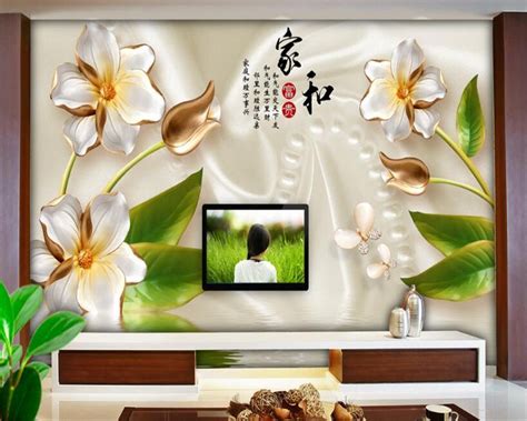 Beibehang Custom Wallpaper Living Room Bedroom Mural Hd 3d Silk Rose