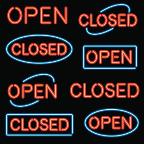 Best Closed Sign Illustrations Royalty Free Vector