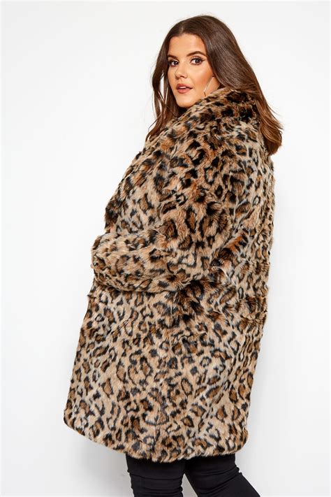 Natural Animal Faux Fur Coat Yours Clothing