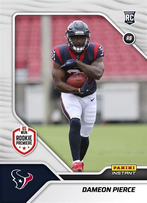 Nfl 2022 Instant Rps First Look Football Dameon Pierce Trading Card