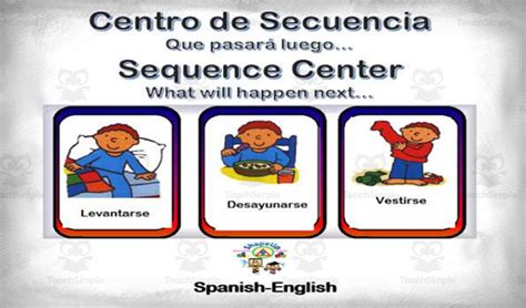 Free Spanish Secuencia I Interactive Center Activity By Teach Simple