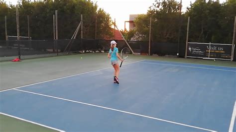 Year Old Tennis Player Angelica Future Player YouTube