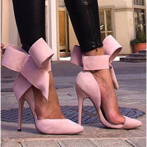 Charming Removable Big Bow High Heel Shoes On Luulla