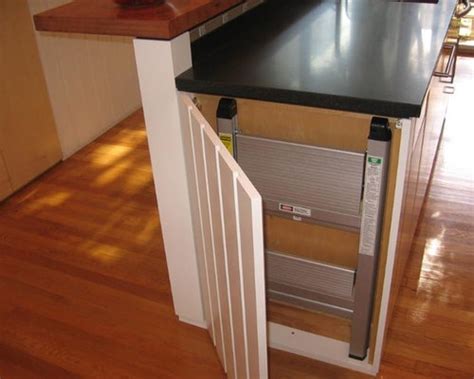 The right way to put up cabinets with tight joints, flush frames, and perfectly aligned doors. Hidden Step Stool | Houzz