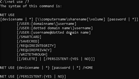 How To Connect To Network Drives On The Command Line With Net Use